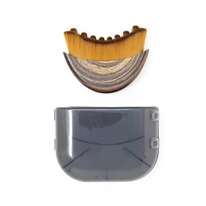 eprolo Veloura lymphatic contour facial brush with soft bristles for facial massage and lymphatic drainage therapy.
